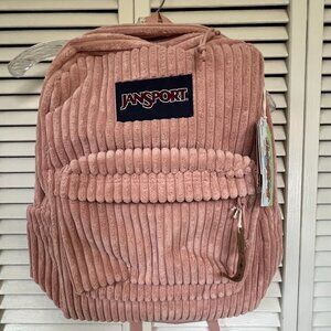 NWT JanSport Superbreak Plus FX Corduroy Backpack O/S - Misty Rose - Retro Vibes